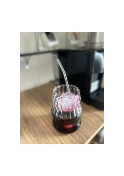 Isıya Dayanıklı Borosilikat Cam Katlı Uzun Burgu Şeklinde Bardak 1 Parça Kahve Sunumu İçin modelleri