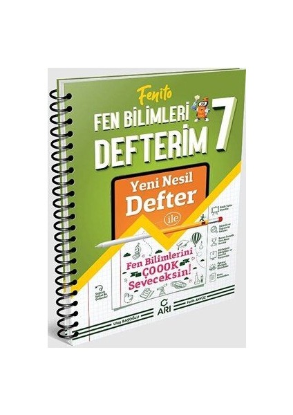 7. Sınıf Fenito Fen Bilimleri Defterim / Kolektif / Arı Yayıncılık / 9786257531931