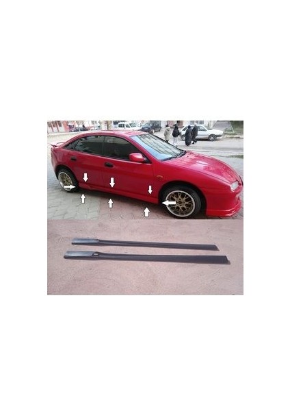 Mazda Lantis Uyumlu Yan Marşpiyel Takımı Delikli (Boyasız)