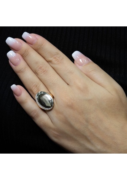 Pırlanta Rose Hilal Yüzük modelleri