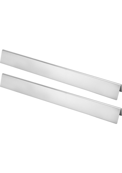 Silhouette 2 Adet 22.5 Inç Isı Plakası Paslanmaz Çelik Isı Difüzörü Gaz Izgara Yedek Parça Barbekü Izgara Yedek Parçalar (Yurt Dışından)