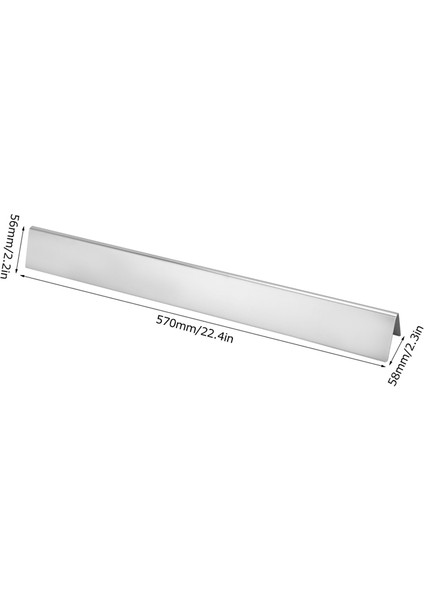 Silhouette 2 Adet 22.5 Inç Isı Plakası Paslanmaz Çelik Isı Difüzörü Gaz Izgara Yedek Parça Barbekü Izgara Yedek Parçalar (Yurt Dışından) fırsatları