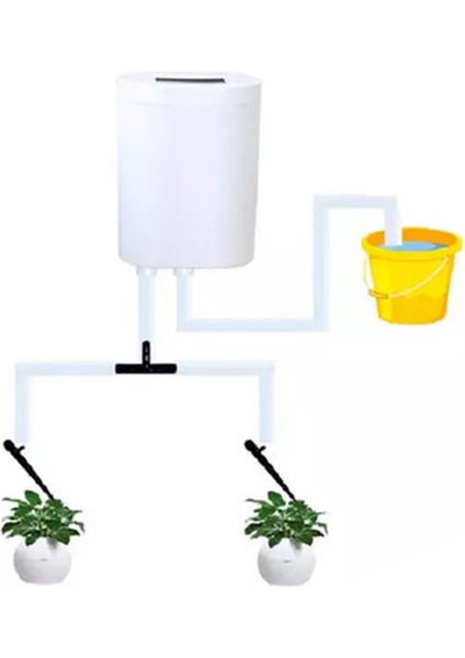 Silhouette 2 Kafa Pompa Zamanlayıcı Sistemi Açık Otomatik Sulama Pompası Kontrolörü Çiçekler Bitkiler Ev Yağmurlama Damla Sulama Cihazı (Yurt Dışından)