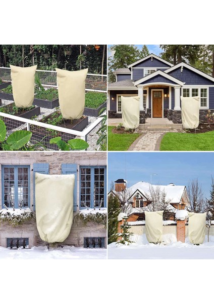 Silhouette Donmaya Karşı Korumalı Bitki Örtüleri, Kış Için 3 Paket 31.5X47.3 Inç Bitki Örtüleri, Dış Mekan Bitkileri Için Don Battaniyeleri (Yurt Dışından) modelleri