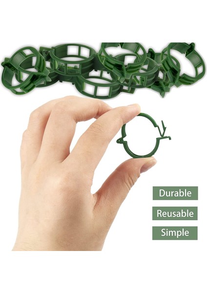 Silhouette 300 Adet Plastik Bitki Klipleri Yeniden Kullanılabilir Korumayı Aşılama Sabitleme Aracı Bahçe Malzemeleri Sebze Domates Için (Yurt Dışından)