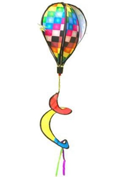 Silhouette Bahçe Bahar Sıcak Hava Balonu Kolye Dönen Fırıldak Asılı Dekorasyon C (Yurt Dışından)