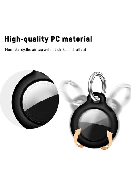 Silhouette Airtags Kılıfı Için Koruyucu Kapak Aksesuarı ile Uyumlu 4'lü Paket Silikon Kılıf, Hava Etiketi Anahtarlık (Yurt Dışından) modelleri