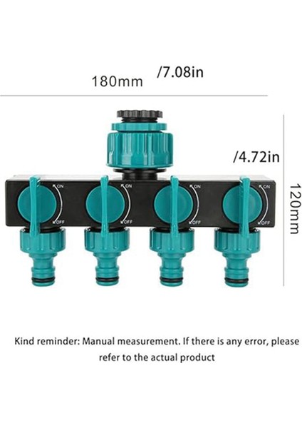 Silhouette 1 Giriş ve 4 Çıkış Yönlendirici Avrupa Standardı Dişli Bahçe Sulama Konektörü Sulama Yönlendirme Vanası (Yurt Dışından) fiyatları
