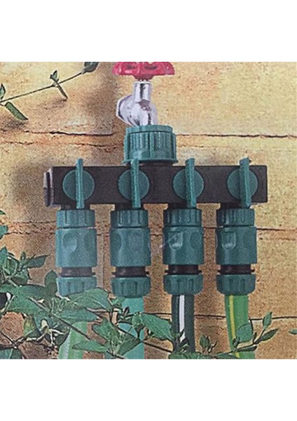 Silhouette 1 Giriş ve 4 Çıkış Yönlendirici Avrupa Standardı Dişli Bahçe Sulama Konektörü Sulama Yönlendirme Vanası (Yurt Dışından) fırsatları