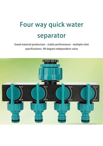 Silhouette 1 Giriş ve 4 Çıkış Yönlendirici Avrupa Standardı Dişli Bahçe Sulama Konektörü Sulama Yönlendirme Vanası (Yurt Dışından) indirimleri