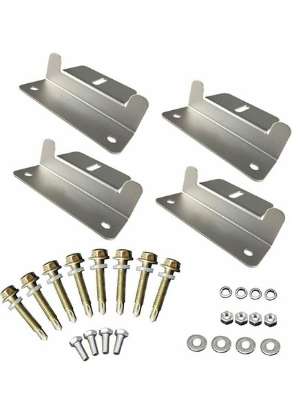 Silhouette Güneş Paneli Montajı Somun ve Cıvatalarla Z-Braket-Rv, Tekne, Çatı, Pencere ve Diğer Yer Dışı Kurulum (Yurt Dışından)