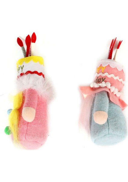 Silhouette 2'li Gnome Yüzsüz Bebek Paketi - Doğum Günün Kutlu Olsun - Dekoratif Bebek - Isveç Tomte - Iskandinav - Doğum Günü Si (Yurt Dışından) indirimleri