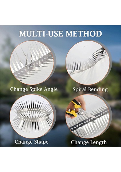 Silhouette Güvercinler ve Küçük Kuşlar Için Paslanmaz Çelik Kuş Sivri Uçları, Çatı, Denizlik, Çit, Duvar, Ahır, 20FT Için Uygundur (Yurt Dışından) indirimleri