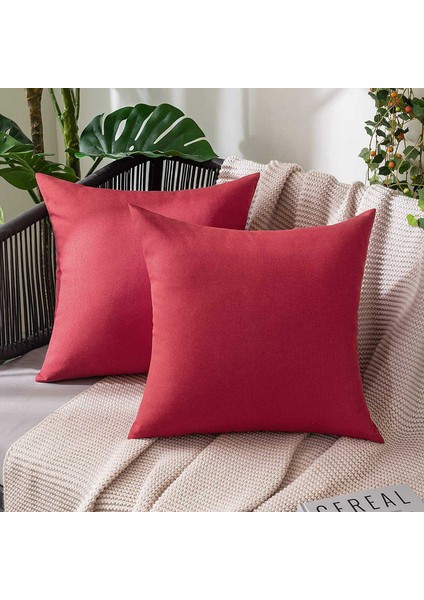 Silhouette Dış Mekan Su Geçirmez Kırlent Kapakları Veranda, Kanepe, Balkon ve Kanepe Için Dekoratif Bahçe Yastık Kılıfları Yastık Kılıfları (Yurt Dışından) modelleri