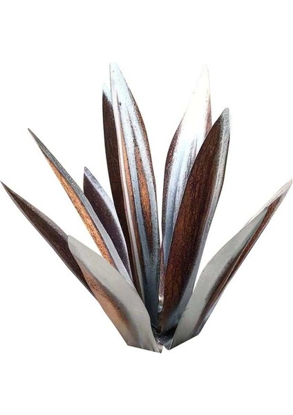 Silhouette Tekila Rustik Heykel, Dıy Metal Agav Bitki, Rustik El Boyalı Metal Agav, Bahçe Yard Sanat Dekorasyon 27 cm (Yurt Dışından)