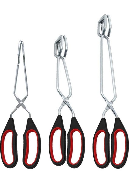 Silhouette Gıda Barbekü Kelepçesi Çok Fonksiyonlu Kelepçe 3 Paket Barbekü Aletleri, Sırasıyla 9 Inç, 11 Inç ve 13 Inç (Yurt Dışından)