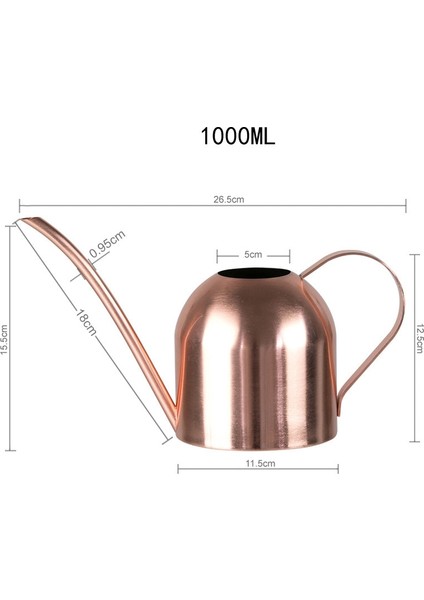 Silhouette 33OZ1000ML Küçük Paslanmaz Çelik Sulama Kovası Kapalı Açık Metal Sulama Kabı Ev Bitkileri ve Çocuklar Için Uzun Borulu-Gül Altın (Yurt Dışından) fırsatları