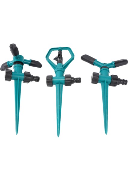 Silhouette 3 Adet 360 Derece Dönen Çim Yağmurlama Sistemi Tek-Çift-Üç Kollu Kombinasyon Su Püskürtme Sulama Spreyi (Yurt Dışından)