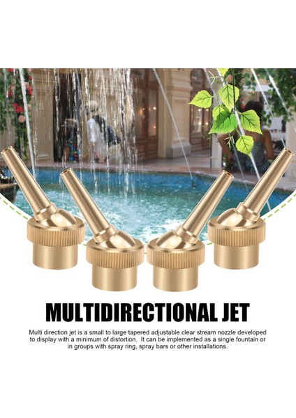 Silhouette 10 Adet 12 Inç DN15 Pirinç Jet Düz Ayarlanabilir Çeşme Suyu Püskürtme Nozulları Havuz Nozulları Bahçe Peyzaj Dekorasyon Çeşme Ekipmanları (Yurt Dışından) indirimleri