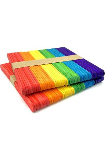 Silhouette Mini Renkli ve Doğal Ahşap Etiketleme Bitkileri ve Bitki Bahçesi Dıy Renkli Dondurma Çubukları (Renkli) 550 Adet (Yurt Dışından) fiyatları