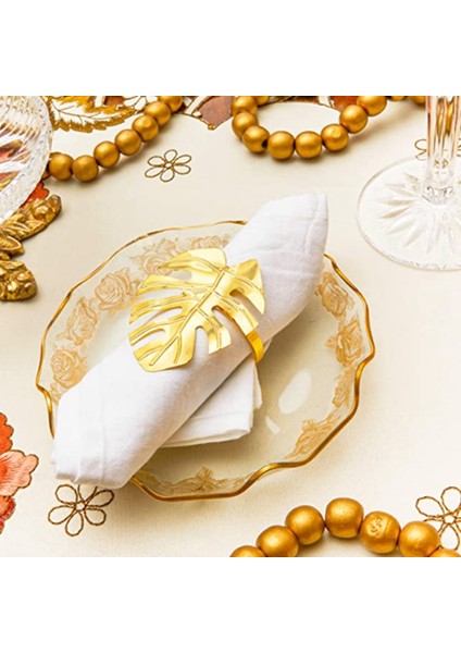 Silhouette 12 Adettakım Peçete Halkaları Seti Yapraklar Peçete Halkası Tutucular Dekoratif Peçete Toka Düğün Parti Yemeği Masa Dekorasyon-A (Yurt Dışından) modelleri