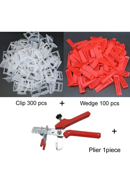 Silhouette 401 Adet Kiremit Tesviye Sistemi 2mm 300 Adet Klipler + 100 Adet Takozlar + 1 Adet Pense Plastik Döşeme Araçları Kiremit Spacer (Yurt Dışından) fırsatları