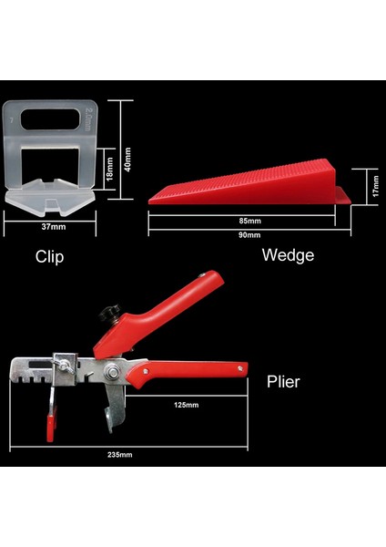 Silhouette 401 Adet Kiremit Tesviye Sistemi 2mm 300 Adet Klipler + 100 Adet Takozlar + 1 Adet Pense Plastik Döşeme Araçları Kiremit Spacer (Yurt Dışından) indirimleri