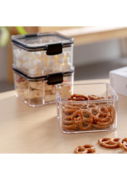 Silhouette Gıda Saklama Kabı Plastik Mutfak Buzdolabı Erişte Kutusu Tahıllı Depolama Tankı Şeffaf Mühürlü KUTULAR-400ML (Yurt Dışından) fiyatları