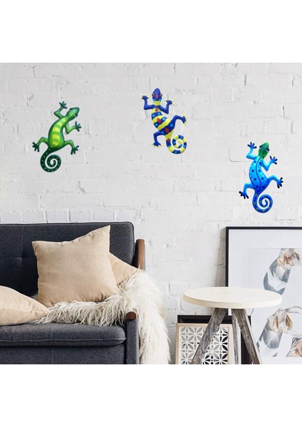 Silhouette Paket Metal Gecko Duvar Sanat Dekor Ilham Verici Heykel Ev Yatak Odası Oturma Odası Bahçe Için Kapalı Açık Asın (Yurt Dışından) fırsatları