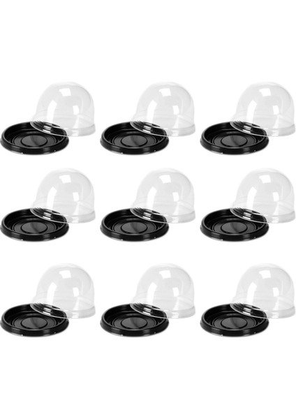 Silhouette 100 Adet Mini Kek Kutusu, Şeffaf Plastik Kurabiye Muffins Dome Kutusu 2 Inç Mooncake Kutusu ile Doğum Günü Partisi Için Temizle Kubbe (Yurt Dışından)