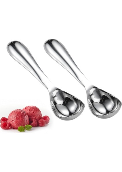 Silhouette Paslanmaz Çelik Dondurma Kaşığı - Zahmetsiz Porsiyonlama Için Rahat Sap - Katı Dondurma, Falafel Için Mükemmel (Yurt Dışından)