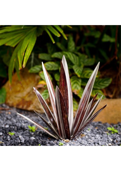 Silhouette Büyük Tekila Rustik Heykel, Açık Veranda Yard Için Rustik Metal Agave Bitkiler, Ev Dekorasyonu El Boyalı Metal Agave, E (Yurt Dışından)