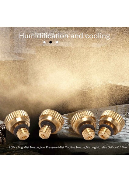 Silhouette 20 Adet Sis Buhar Nozulu, Düşük Basınçlı Sis Soğutma Memesi, Buğulanma Nozulları Orifis 0.1mm (Yurt Dışından) modelleri