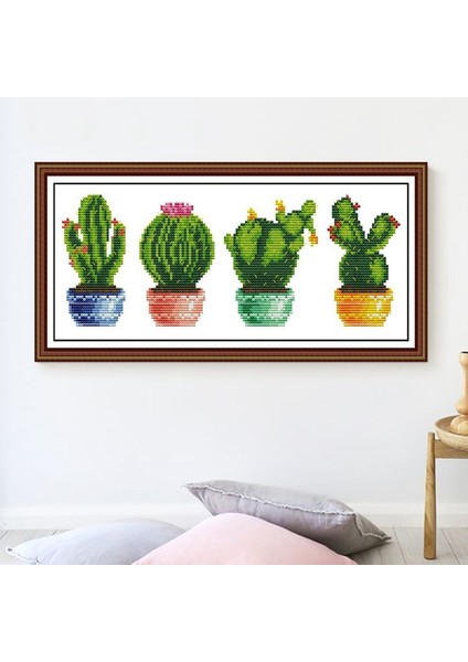 Silhouette Yeni Başlayanlar Için Nakış Setlerinden Damgalı Kitler Dıy 11CT 3 Tel - Kaktüs (Yurt Dışından) fırsatları