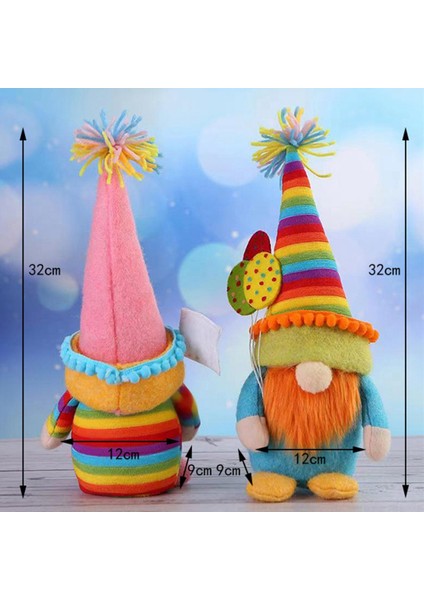 Silhouette 2 Adet Gay Pride Ayı Gökkuşağı Gnome Renkli Bebek Cüce Biz Birlikteyiz Ev Çiftlik Evi Mutfak Dekoru Neşelen (Yurt Dışından)