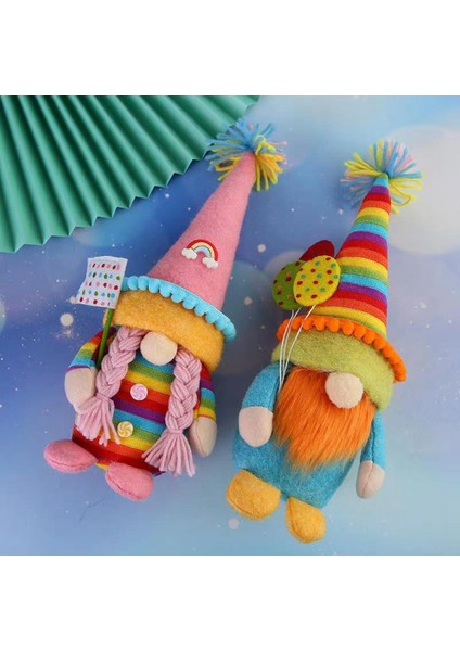 Silhouette 2 Adet Gay Pride Ayı Gökkuşağı Gnome Renkli Bebek Cüce Biz Birlikteyiz Ev Çiftlik Evi Mutfak Dekoru Neşelen (Yurt Dışından)