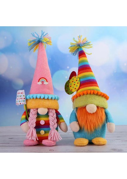 Silhouette 2 Adet Gay Pride Ayı Gökkuşağı Gnome Renkli Bebek Cüce Biz Birlikteyiz Ev Çiftlik Evi Mutfak Dekoru Neşelen (Yurt Dışından)