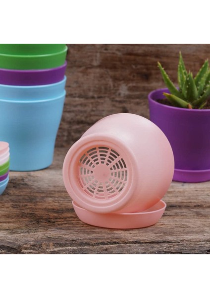 Silhouette 10 Adet Plastik Kapalı Çiçek Bitki Saksıları, Mini Çiçek Fideleri Fidanlık Saksısıekicisaksı Palet ile (Yurt Dışından)