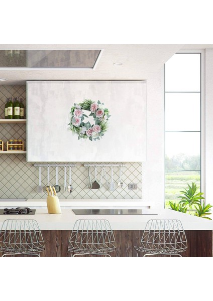 Silhouette Yapay Gül Çiçek Çelenk Ilkbahar Yaz Çelenk Ön Kapı Düğün Duvar Pencere Parti Çiftlik Evi Bahçe Ev Dekor (Yurt Dışından)