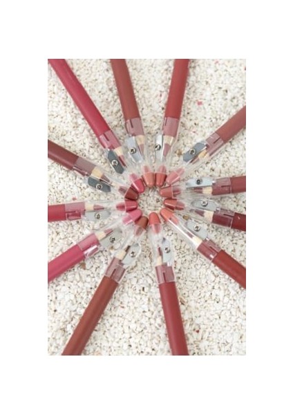 Dudak Kalemi Matte Color Lipstick Jumbo Kalın Kalem Ruj Waterproof 12LI Set