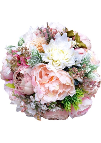 Silhouette Yapay Şakayık Gül Gelin Tutan Çiçekler Itiraf Buketi, Çiçekçi Kız Buketi (Yurt Dışından)