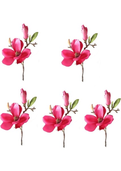 Silhouette Gül Kırmızı Düğün Dekorasyonu Ipek Çiçek Orkide Manolya Düğün Ev Dekorasyonu Için (Yurt Dışından)