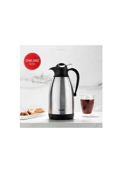 Kitchen House 2 Litre Çelik Termos Inox