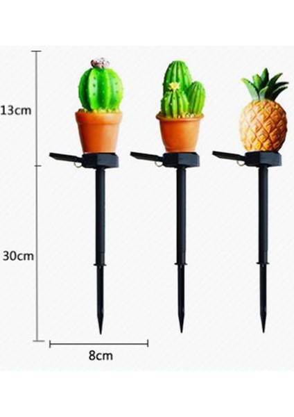 Silhouette Açık Bahçe Yard Zemin Lambası Için Güneş Enerjili LED Çim Lambası Kaktüs Şekli Spike Işık (Yurt Dışından) fiyatları