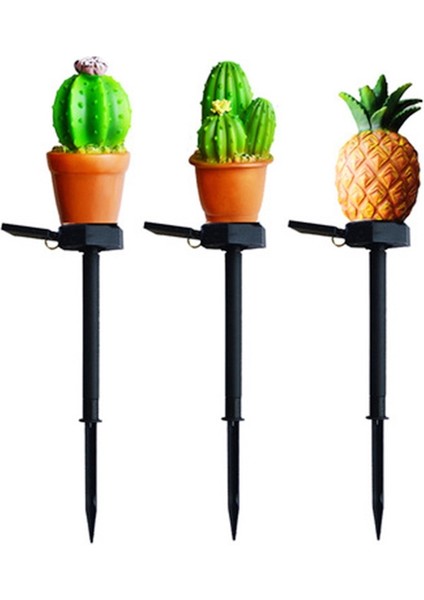 Silhouette Açık Bahçe Yard Zemin Lambası Için Güneş Enerjili LED Çim Lambası Kaktüs Şekli Spike Işık (Yurt Dışından) modelleri