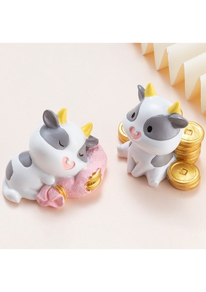 Silhouette 7 Adet Sevimli Mini Inek Külçe Modeli Heykelcik Süs Servet Şans Ev Masaüstü Dekor Koleksiyon (Yurt Dışından) fırsatları