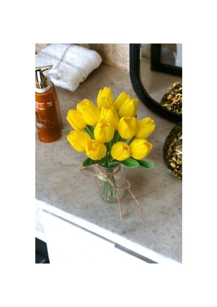 Yapay Islak Sarı Lale Demeti 16 'li fırsatları