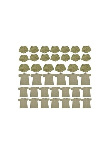 20'li Askeri Çamaşır Seti Fanila ve Boxer Asker Çamaşır Seti