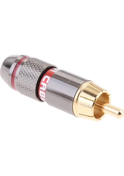 Rca Erkek Konnektör 6.5 mm Kablo Bağlama Adaptörü Altın Kaplamalı Erkek Fiş Ses Video Kablo Konnektörü Lehimsiz Adaptör 2 Adet Bakır Rca Fono Erkek Fiş Konnektörü Ses Adaptörü Ses Fiş Terminali Av
