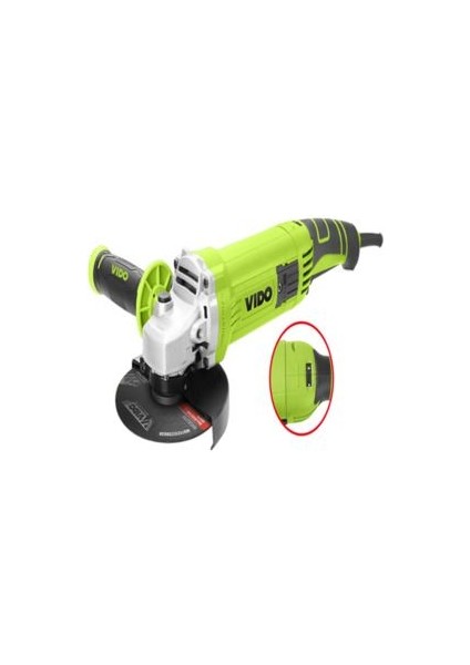 1200W 125MM 6 Kademe Hız Ayarlı Avuç Içi Taşlama